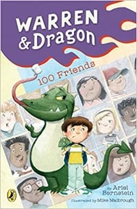 Cover of Warren & Dragon, a chapter book for 1st graders by Ariel Bernstein