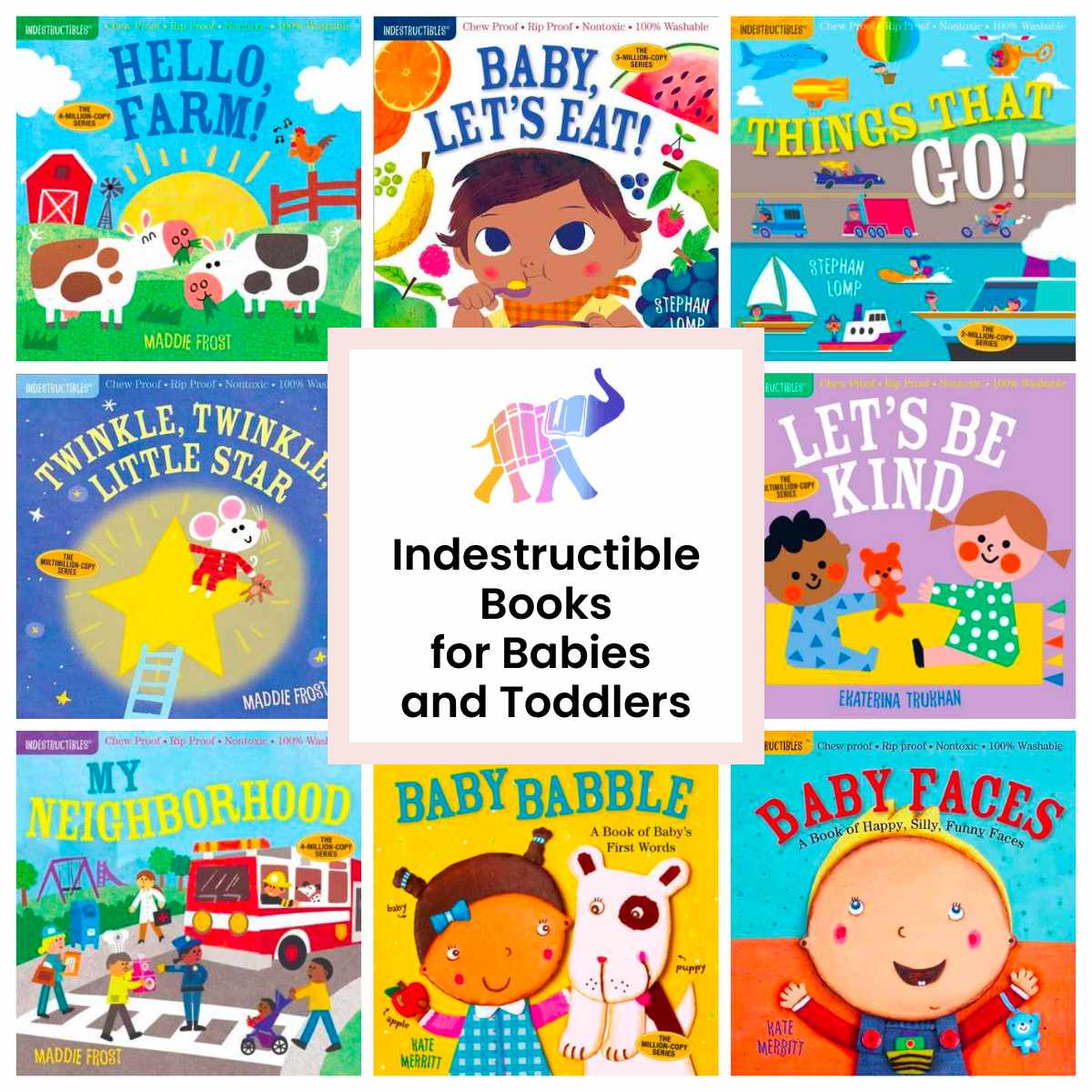 Indestructible Books Are Perfect for Babies & Toddlers! - Happily