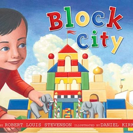 The cover of Block City, a wonderful book about blocks for children.