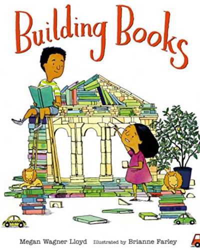 The cover of Building Books, a fantastic book about blocks books for kids.